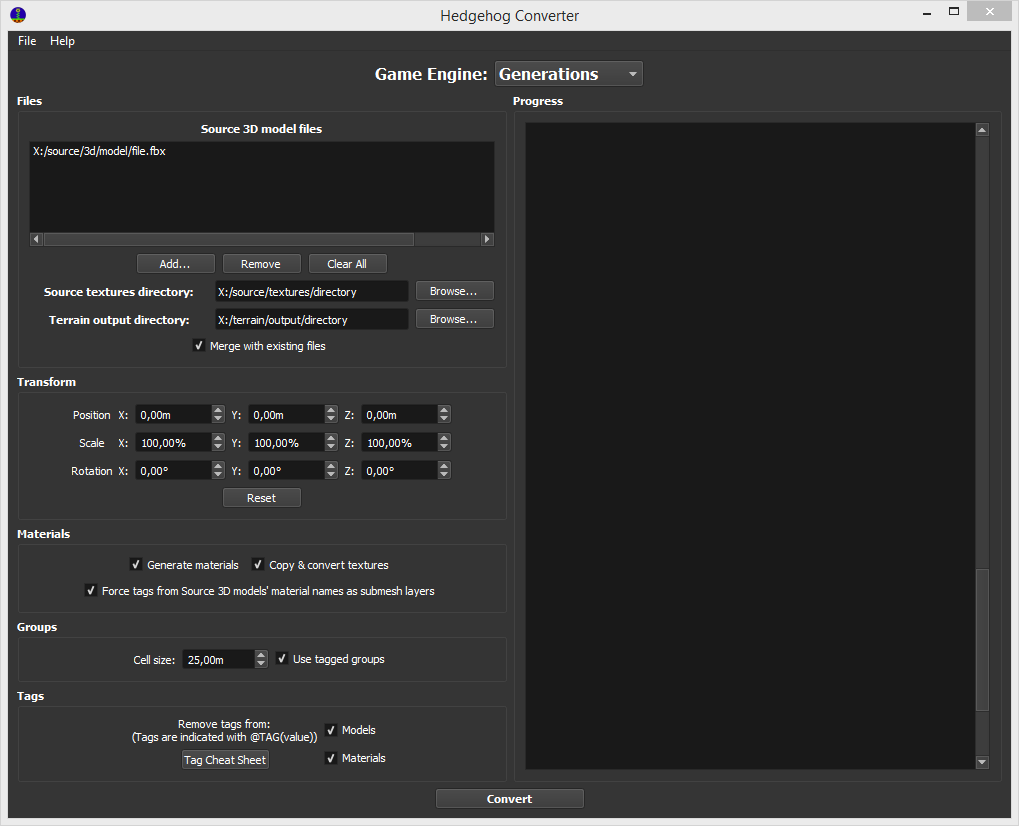 HedgehogConverter settings