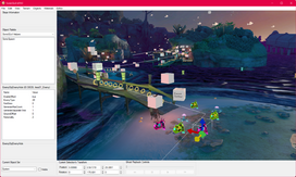 An example of Jungle Joyride Act 1 (Night) in SonicGLVL, showcasing several features of the editor including game-accurate shaders, object templates, and more.