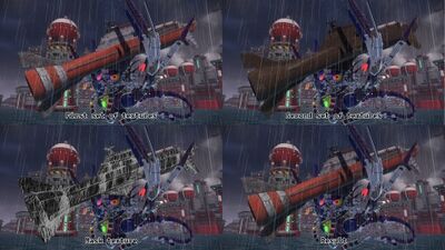How Blend_dpnbdpn is used for the Ship in the metal overlord boss fight to make use of already existing textures
